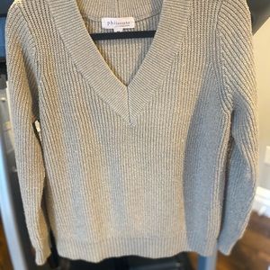 Philosophy V-Neck sweater.
